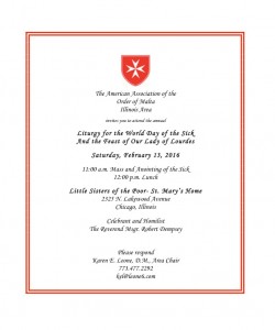 Order of Malta mass invite
